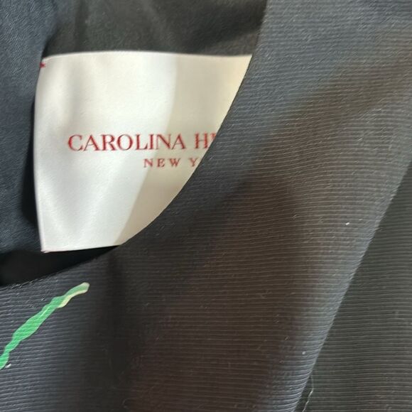 NWT Carolina Herrera Floral Stretch Cotton Faille Cocktail Midi Dress 10 $1990 - Picture 8 of 9